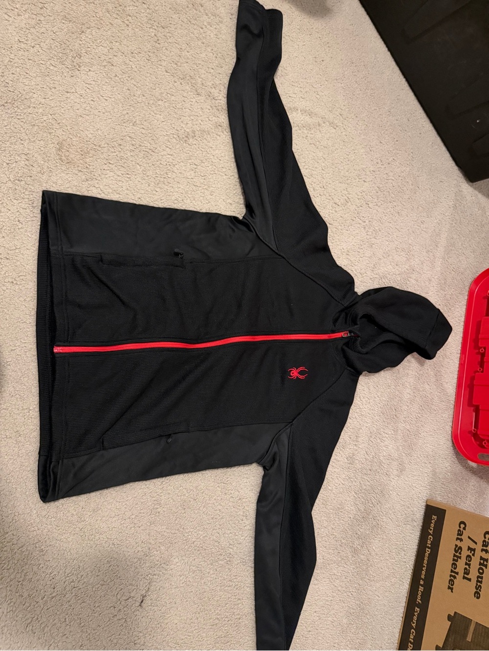 spyder mens hooded jacket size medium